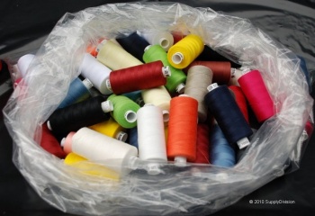 Standard m120 Spun-polyester sewing thread 50x1000y cops(Assorted Colours)