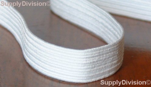 8 cord 6-7mm White elastic, 250m reel.