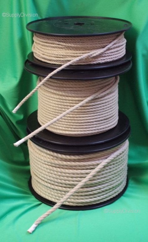 10mm Synthetic Hemp 3 strand rope 100m