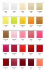 Shade range C-15mm Woven edge double satin ribbon