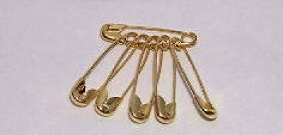 18mm standard economy brass safety pins
