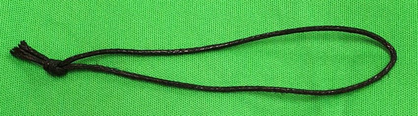 Waxed cord tied loops 100 pack