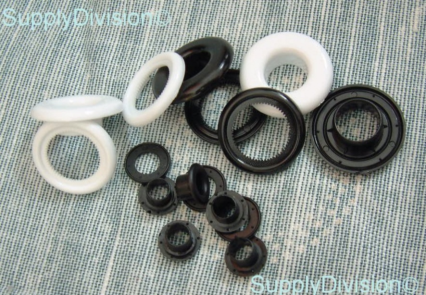 Plastic eyelets