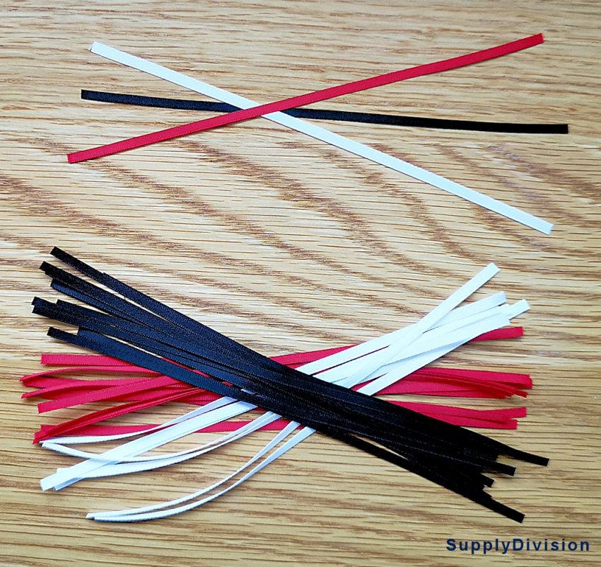 3mm D/Satin ribbon cut 100pcs(Recycled yarn)