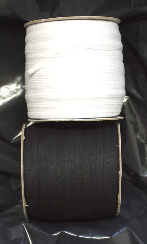 6mm Plain Weave cotton tape 250m