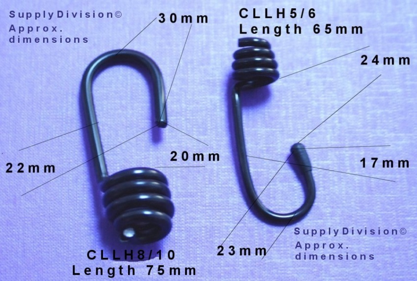 Luggage hook end