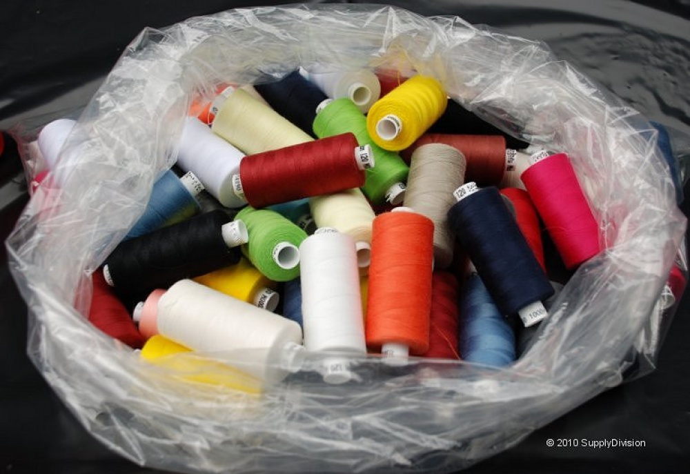 Standard m120 Spun-polyester sewing thread 50x1000y cops(Assorted Colours)