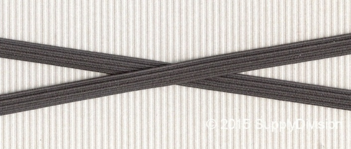 6mm(approx) flat elastic, SD544 Grey