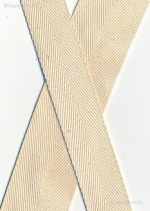25mm HEAVY WEIGHT Herringbone Unbleached 100% cotton tape, 100m.